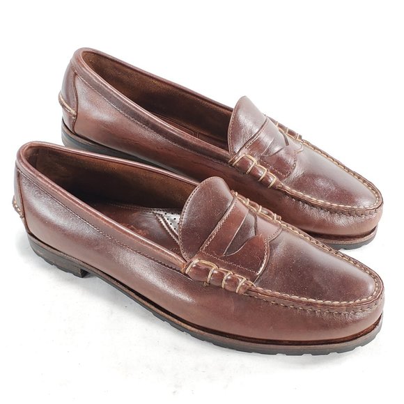 Allen Edmonds Gorham Mens Leather Penny Loafers - Picture 2 of 8
